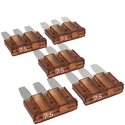 Immagine di AUPROTEC Micro 3 fusibili per auto, Mikroto III 5 a 15 A, lama, scelta: 7,5 marrone, confezione da