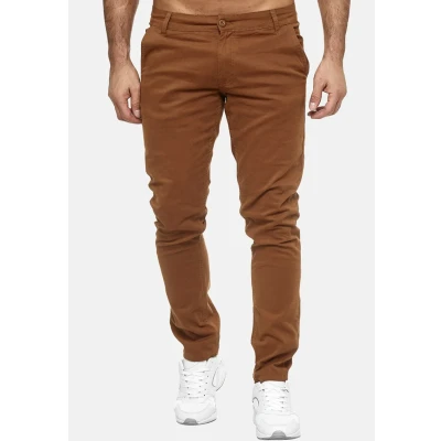 Immagine di Elara Chino Pantaloni Uomo Regolare Stile Elasticizzato Chunkyrayan Cammello MEL009 Camel 32/36