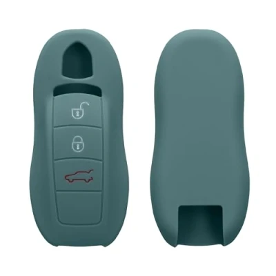 Immagine di kwmobile Cover Chiavi Auto Compatibile con Porsche 3 Tasti (Solo Keyless) Custodia Protettiva Chiave Copri Telecomando Gomma Portachiave Macchina Silicone