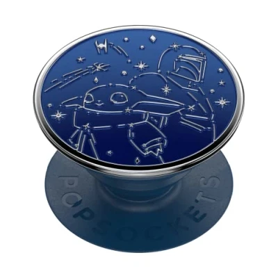 Immagine di PopSockets: PopGrip Supporto e Impugnatura per Telefoni Cellulari Tablet con un Top Intercambiabile Enamel Mandalorian Night