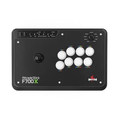 Immagine di MAYFLASH Bastone da combattimento arcade wireless F700X per Xbox Series, PS4, Switch, Windows e altro. Supporta Bluetooth senza fili, ricevitore 2.4G connessione cablata