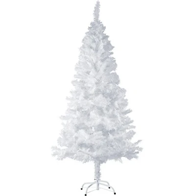 Immagine di tectake® Albero di Natale Artificiale con Supporto, Aspetto naturale ottimo per Decorazioni Casa, Alberi Natale, Base Christmas Tree Bianco, 180 cm