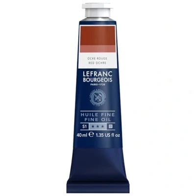 Immagine di Lefranc Bourgeois 301793 pittura a olio pregiata di ottima qualità, resistente alla luce e consistenza uniforme, tubo da 40 ml, ideale per telai, tele, tavole Ocra