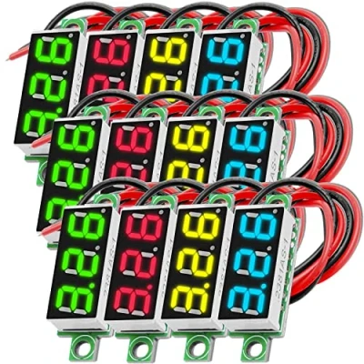 Immagine di AZDelivery 0,28 pollici Mini Voltmetro Digitale con Display a LED 7 Segmenti 2.5V 30V, di Tensione, Modulo compatibile Arduino incluso un E Book!