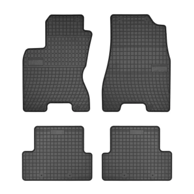 Immagine di FROGUM 0455 Set tappetino Gomma anteriore e posteriore 4 nero Su misura NISSAN: X Trail