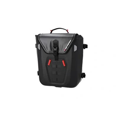 Immagine di SW Motech BORSA LATERALE SINISTRA SYSBAG WP M IMPERMEABILE CON ADATTATORE NERO 17 23L