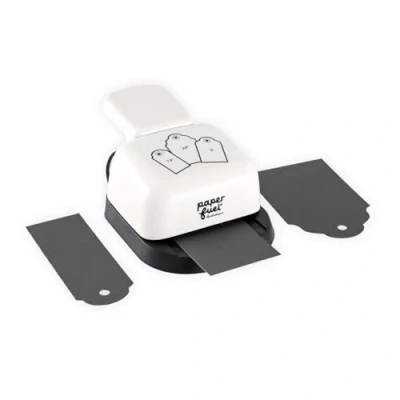 Immagine di Vaessen Creative 3 in 1 Tag Maker 3,8 cm, 5 cm e 6,4 Plastica Metallo, Bianco, 3, 8 5,0 6, 4