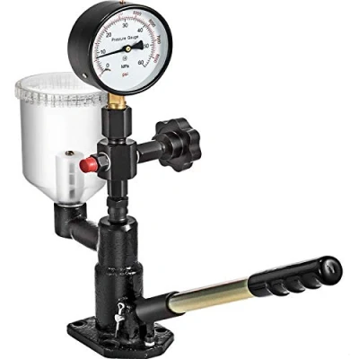 Immagine di VEVOR 400BAR Tester per iniettori Diesel 0 / 6000PSI, iniettore ugello Tester, Diesel, Dual Size Pressure Gauge Adjusts Injector Nozzle
