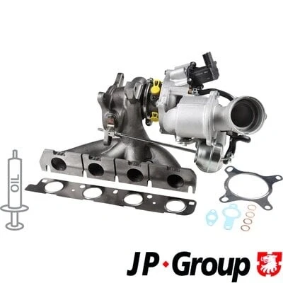 Immagine di JP GROUP 1117408000 Turbina Turbocompressore a gas scarico incl. Kit guarnizioni AUDI: A4 B8 Avant, Q5, A5 Coupe