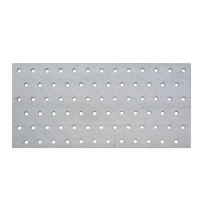 Immagine di Alberts 353445 Piastra Forata, Acciaio, zincato con procedimento Sendzimir, 260 x 120 mm