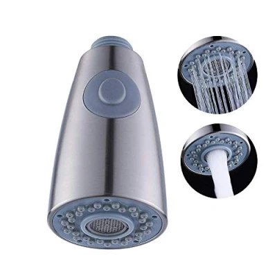 Immagine di Pull Out testina di spruzzo, rubinetto della cucina Parti, Spray capo parte ricambio Bagno lavandino rubinetto,2 Function, doccetta universale G 1/2,nichel spazzolato