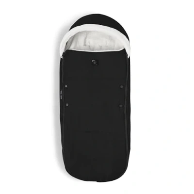 Immagine di Coprigambe Stokke YOYO, Nero Fodera in Sherpa, Cappuccio Pile con coulisse, Doppia Imbottitura Lavabile Lavatrice a 30C Include Borsa Piccola