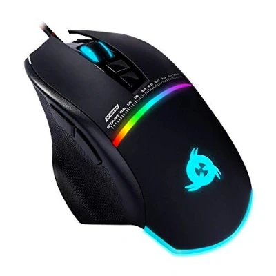 Immagine di KLIM Skill Mouse da Gioco ad Alta Precisione, per Gamer USB PC, PS4 &amp; Xbox One 2024 Versione DPI Regolabile Tasti Programmabili Presa Comoda Nero