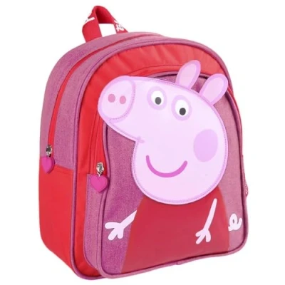 Immagine di Zaino Asilo Sagomato Peppa Pig con tasca frontale