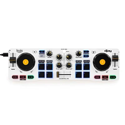 Immagine di HERCULES DJControl Mix, Bluetooth Wireless DJ Controller for Smartphones 2 Decks