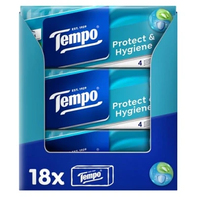 Immagine di Tempo Protect Confezione da 18 fazzoletti, 10 confezioni fazzoletti