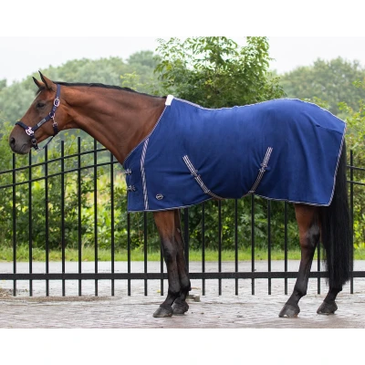 Immagine di QHP Fleece rug basic with cross surcingles