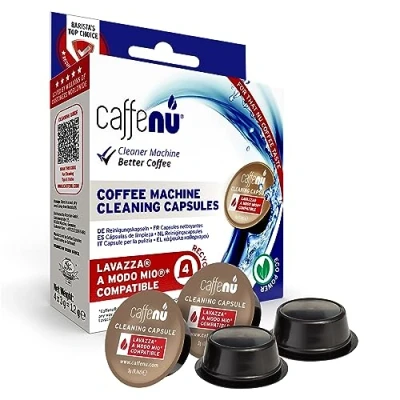 Immagine di Caffenu Capsule per La Pulizia Del caffè Compatibile con il sistema Lavazza a Modo Mio Detergente macchina Completa tuo kit da barista