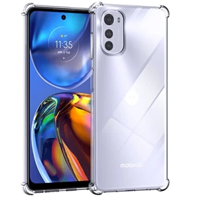 Immagine di Anoowkoa Custodia Cover per Moto E32s/E32 CASE, Ultra Sottile Morbido TPU Trasparente Silicone Antiurto Protettiva Case con Assorbimento degli Urti e Anti Graffio (Trasparente)
