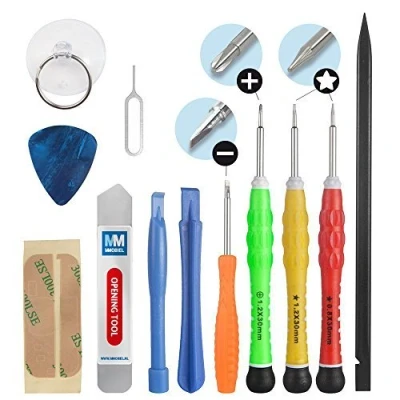 Immagine di MMOBIEL Kit completo di strumenti con 13 pezzi compatibile riparazione smartphone/tablet