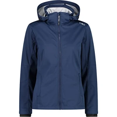 Immagine di CMP Giacca in light softshell da donna con cappuccio removibile, Blue Ghiaccio, 46