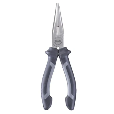 Immagine di kwb pinza a becchi piatti / Flachrund Zange 145 mm 382110, secondo DIN ISO 5745, modello diritto, taglienti temprati, acciaio CV