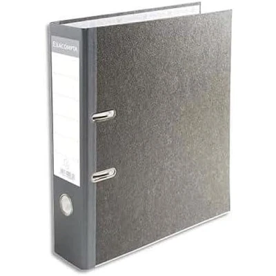 Immagine di Exacompta 52070E Raccoglitore a leva carta marmorizzata + perf A4 Dorso 70mm Grigio