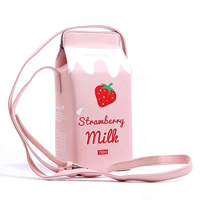 Immagine di LUI SUI borsa a tracolla per ragazze in finta pelle Cupcake Gelato Popcorn Carina scatola portafogli piccola personalità