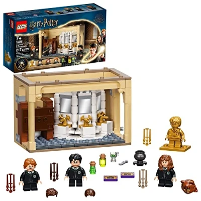 Immagine di LEGO Harry Potter Hogwarts: Polyjuice Potion Mistake 76386 Bathroom Building Kit with Minifigure Transformations; New 2021 (217 Pieces)
