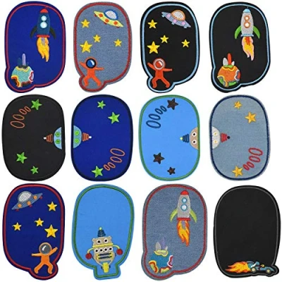 Immagine di volumoon Toppe Bambini da Cucire, Termoadesive Adulti, Toppa Ricamata, Ricamo Stiro Cucire,Carino Patch per Termoadesivi, T Shirt, Jeans, Borse
