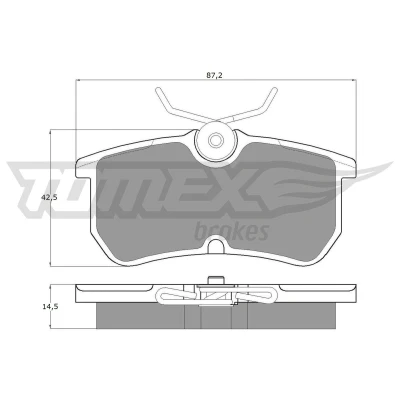 Immagine di TOMEX brakes TX 12 18 Kit pastiglie freno Assale posteriore FORD: FIESTA 6, 5, Focus Mk1 Hatchback