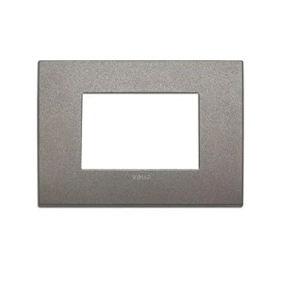 Immagine di Vimar 19653.04 Placca Classic, Titanio, 3 moduli