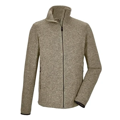 Immagine di killtec Uomo Giacca in pile lavorata a maglia/giacca con colletto rialzato KOS 328 MN FLX JCKT, sage, XL, 41327 000