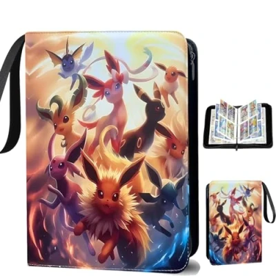 Immagine di Raccoglitore Carte 900,Raccoglitore Magic,Album 18 Tasche 50 Pagine,PU Trasparente Impermeabile,per Collezione di Giochi Trading Card,Regalo per Bambini