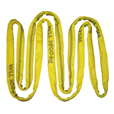 Immagine di Kerbl Rotonda 37734 (Circonferenza 4 m, Colore Giallo, Forza di trazione Diretta 3000 kg/piegata 6000 kg, ausilio per Il Trasporto Legno, Imbracatura Sollevamento, Slittamento)