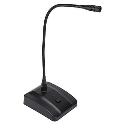 Immagine di Lazmin112 Microfono da Tavolo conferenza, XLR Regolabile a Collo D&#039;Oca Tipo cablato