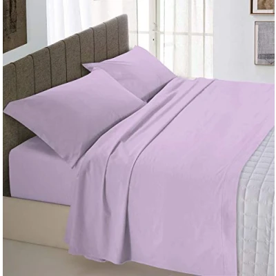 Immagine di Italian Bed Linen Max Color Completo Letto, 100% Cotone, Lilla, 2 Posti