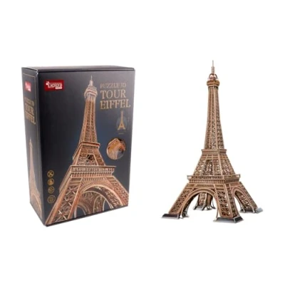 Immagine di EXPLORA Torre Eiffel Puzzle 3D 540041 314 Pezzi Monumento Storico Livello 10 Senza Colla o Forbici Educativo Parigi Gioco di Costruzione Regalo Modello A partire dai anni