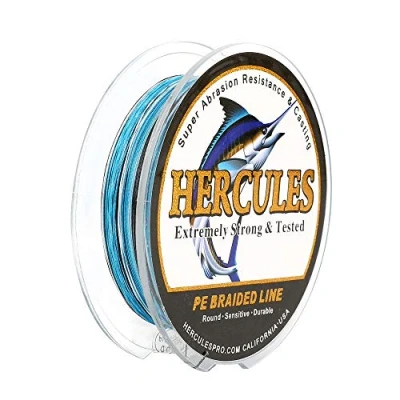 Immagine di HERCULES Filo da pesca intrecciato a 4 fili, 100 2000m, 6 100lb, super morbido, polietilene, Lenze intrecciate per con lenza, riva, in mare, barca