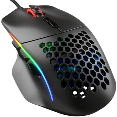 Immagine di Glorious gaming Model I Mouse da wired Superleggero 69 g, 2 tasti scambiabili, RGB, piedini in PTFE, 9 programmabili, supporto laterale per il pollice Nero