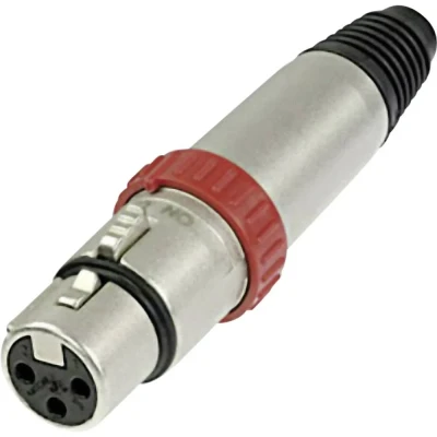 Immagine di Neutrik NC3FXS Connettore XLR Presa dritta Numero Poli (num): 3 Argento 1 pz.