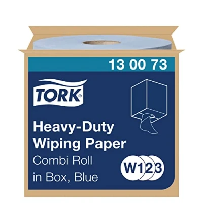 Immagine di Salviette di carta multiuso extra potenti blu W1/2/3 TORK 130073