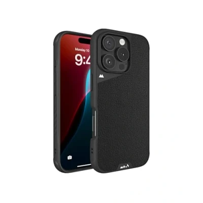 Immagine di Mous Cover per iPhone 16 Pro Max Case MagSafe Compatibile Limitless 6.0 Pelle Nera Custodia Protettiva Antishock