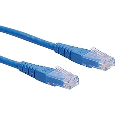 Immagine di Roline 21.15.1544 RJ45 cavo di rete, patch CAT 6 U/UTP 2.00 m Blu non schermato 1 pz.