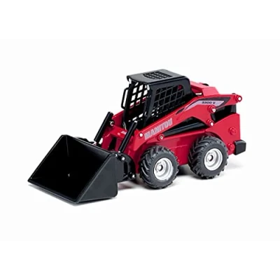 Immagine di siku 3049, Caricatrice compatta Manitou 3300V, 1:32, Metallo e Plastica, Rosso, Molte funzionalità, Compatibile con altri modellini della stessa scala