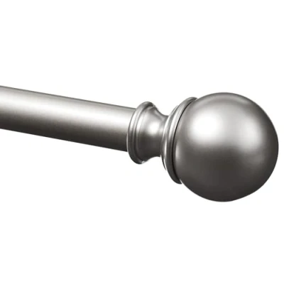 Immagine di Amazon Basics, Bastone da tenda con terminali arrotondati, 91 a 183 cm, Nichel