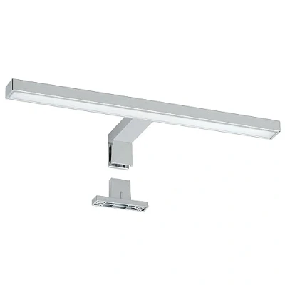 Immagine di Oktaplex lighting lampada a specchio LED 30cm 2 in 1 montaggio cromo 6500K bianco freddo 5W 350lm specchi per bagno
