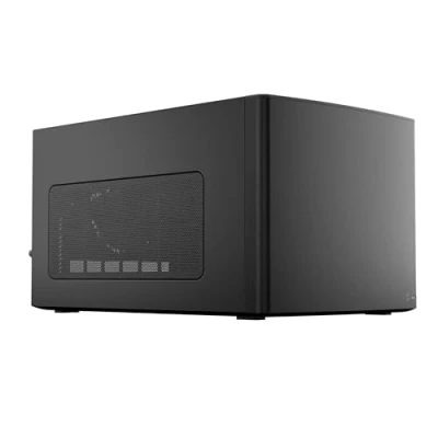 Immagine di Fractal Design Node 304 Black Mini Cube Compact Computer Case Small form factor ITX mITX High Airflow Modular interior 3x Silent R2 120mm Fans Included USB 3.0