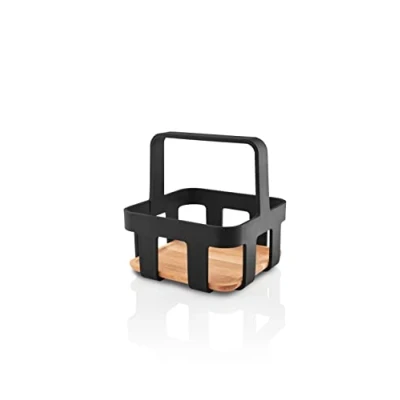 Immagine di EVA SOLO Nordic Kitchen Table Caddy Elegante possibilità di Servizio e Design Pratico con Maniglia per Il Trasporto, Ideale piacevoli grigliate in terrazza Nero