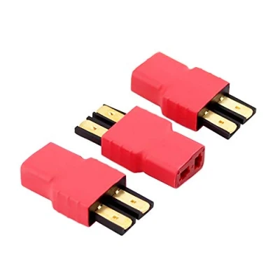 Immagine di OliRC 3 Pezzi Nessun Cavo Collegamento Diretto Traxxas TRX Style Maschio a T Plug Connettore Deans Femmina (C63 3)